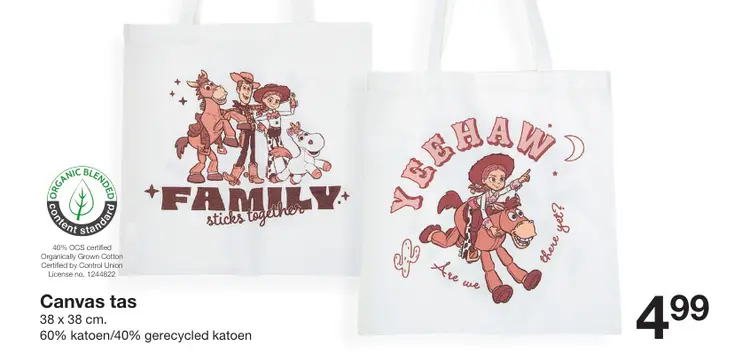 Promotie: Canvas tas