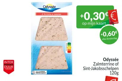 Aanbieding: Zalmterrine of Sint-Jakobsschelpen