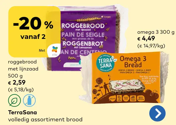 Promotie: roggebrood met lijnzaad