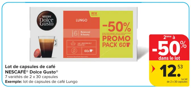 Offre: Lot de capsules de café
