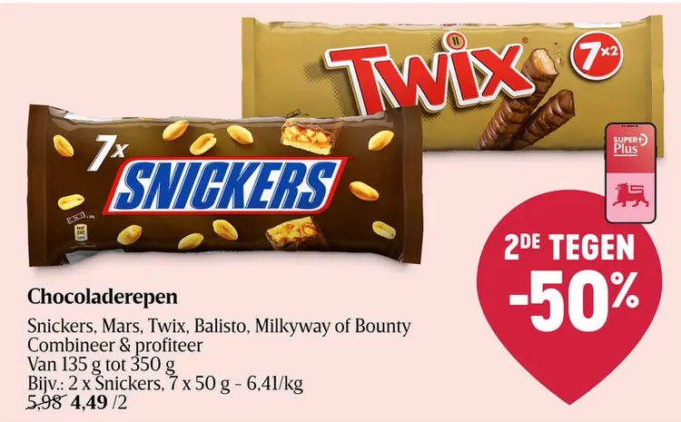 Promotie: Chocoladerepen