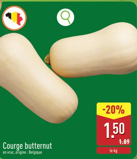 Offre: Courge butternut