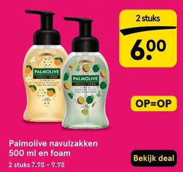 Aanbieding: Palmolive navulzakken