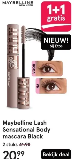 Aanbieding: Lash Sensational Body mascara Black