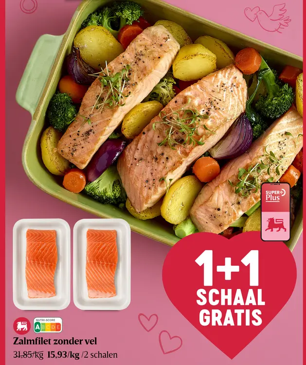Promotie: Zalmfilet zonder vel