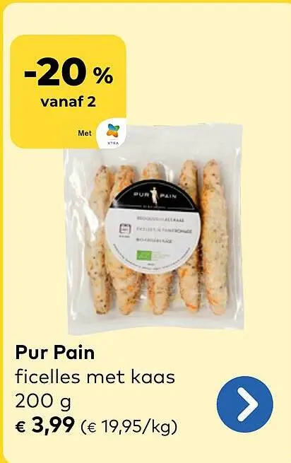 Promotie: ficelles met kaas