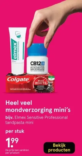 Aanbieding: Heel veel mondverzorging mini's