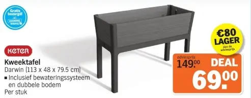 Aanbieding: Kweektafel Darwin