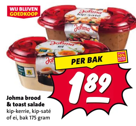Aanbieding: Johma brood & toast salade
