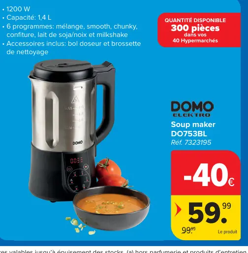 Offre: Soup maker DO753BL