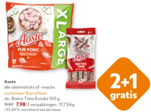 Promotie: Salamisticks of -snacks