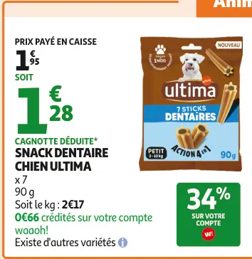 Promotie: Snack dentaire chien
