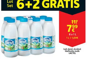 Offre: Lait demi-écrémé
