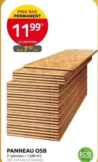 Offre: Panneau osb