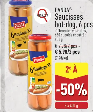 Offre: Saucisses hot-dog