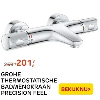 Aanbieding: GROHE THERMOSTATISCHE BADMENGKRAAN PRECISION