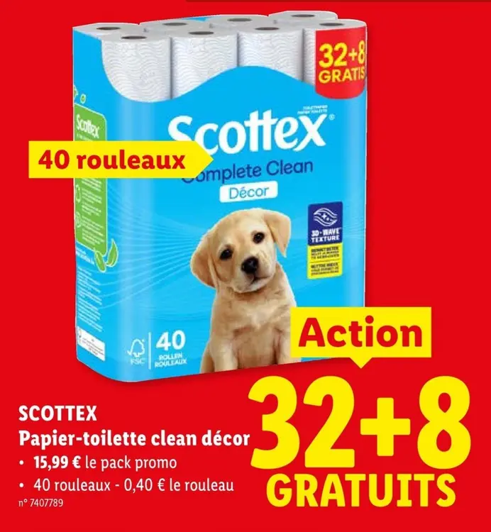 Offre: Papier-toilette clean décor