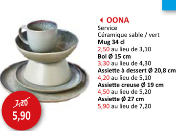 Offre: Assiette Oona Ø27cm