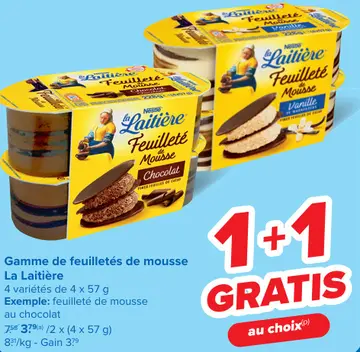 Offre: Gamme de feuilletés de mousse