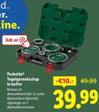 Aanbieding: Tegelgereedschap in koffer