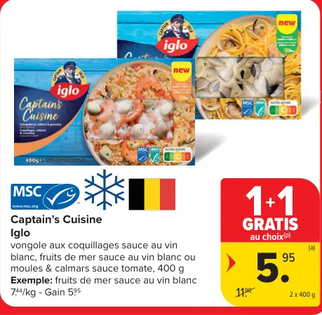 Offre: Captain's Cuisine Iglo