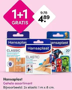 Aanbieding: Hansaplast Gehele assortiment