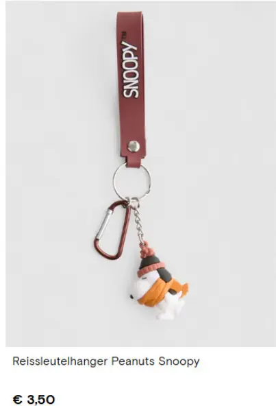 Promotie: Reissleutelhanger Peanuts Snoopy