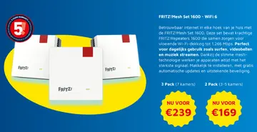 Aanbieding: FRITZ!Mesh Set 1600 - WiFi 6