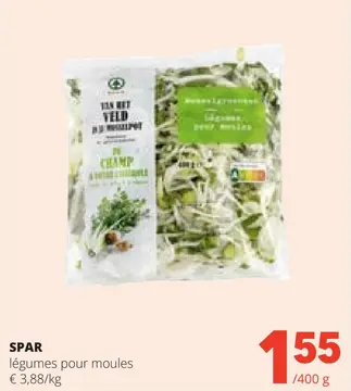 Offre: légumes pour moules