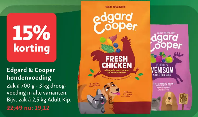 Aanbieding: Edgard & Cooper hondenvoeding