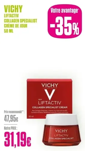 Offre: Liftactiv collagen specialist crème de jour