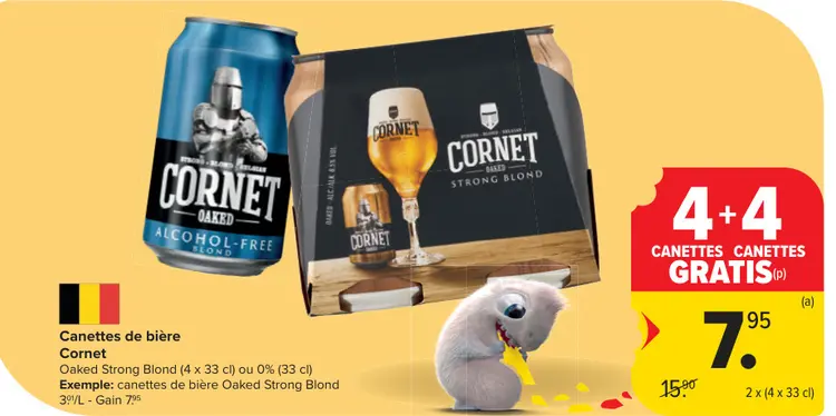 Offre: Canettes de bière Cornet