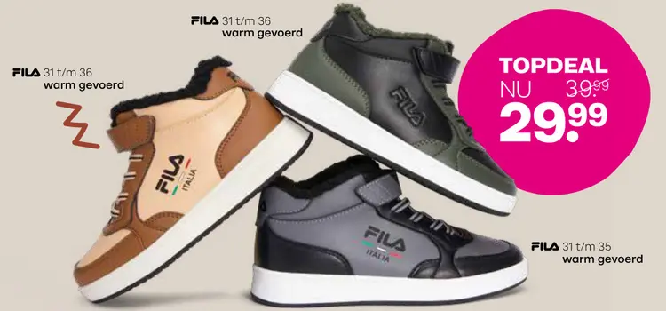 Aanbieding: Fila jongensschoenen warm gevoerd