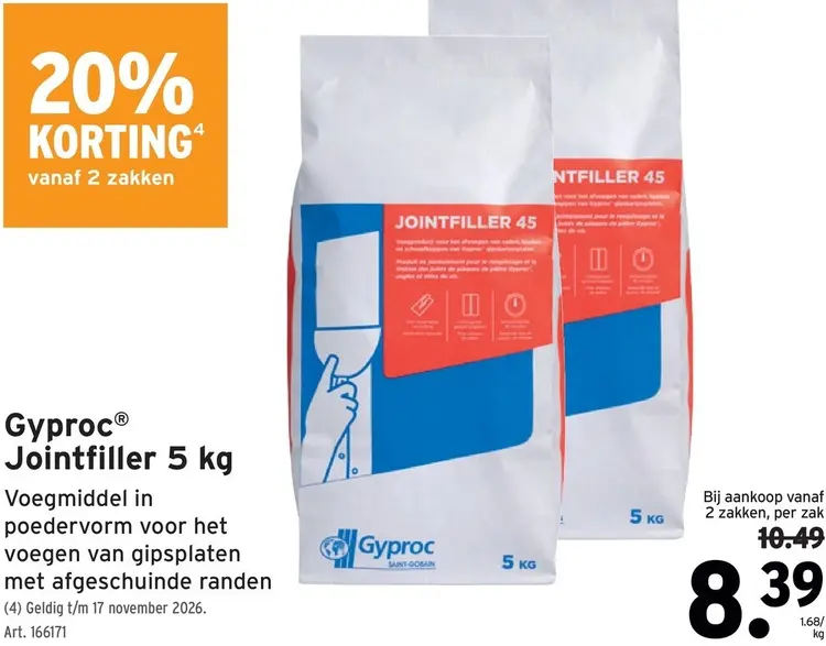 Promotie: Jointfiller