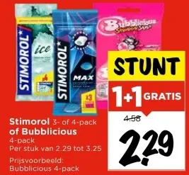 Aanbieding: Stimorol or Bubblicious