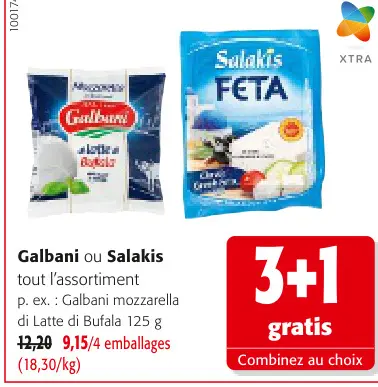 Offre: Galbani ou Salakis