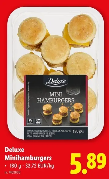 Aanbieding: Deluxe Minihamburgers