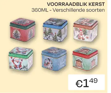 Promotie: Voorraadblik kerst