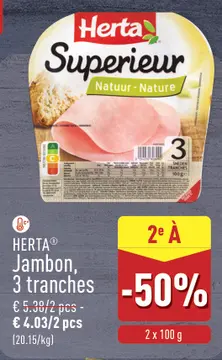 Offre: HERTA Jambon