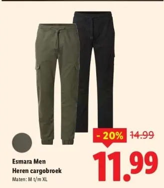 Aanbieding: Heren cargobroek