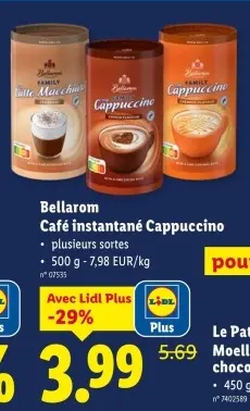 Offre: Café instantané Cappuccino