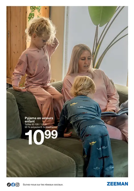 Offre: Pyjama en velours enfant