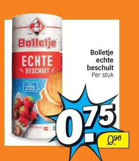 Aanbieding: Bolletje echte beschuit
