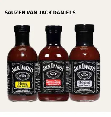 Promotie: Sauzen van Jack Daniels