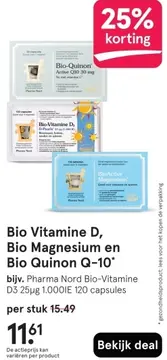Aanbieding: Bio Vitamine D, Bio Magnesium en Bio Quinon Q