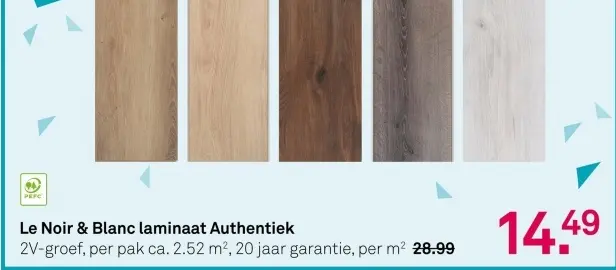 Aanbieding: Le Noir & Blanc laminaat Authentiek