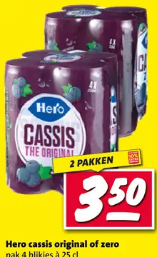 Aanbieding: Hero cassis original