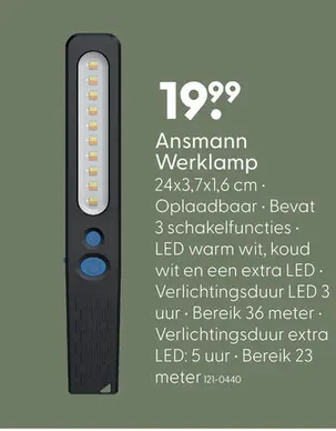 Aanbieding: Lamp werk oplaadbaar