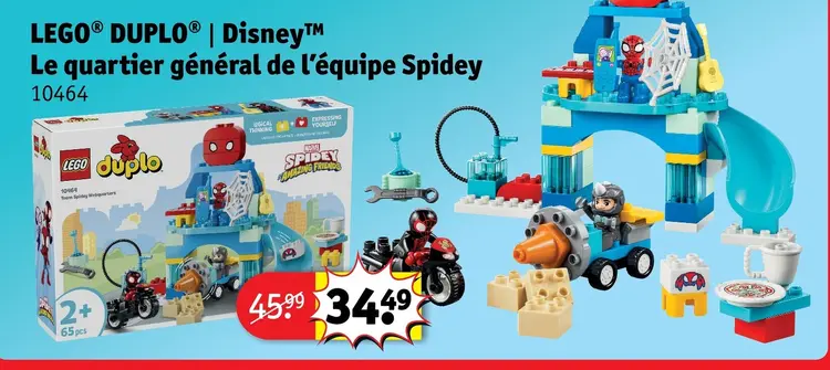 Offre: LEGO® DUPLO® | Disney™ Le quartier général de l'équipe Spidey