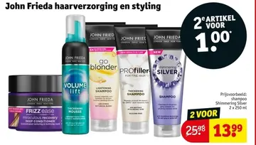 Aanbieding: John Frieda haarverzorging en styling